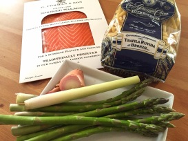 Pasta con salmone e asparagi, ingredienti